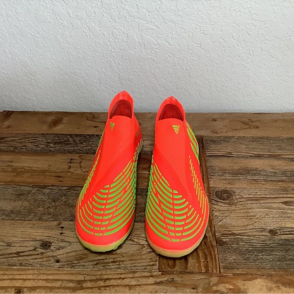 New Adidas Predator Edge.1 TF Turf Soccer Shoes Orange Men's Size 7 GW0952 - Picture 3 of 5